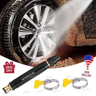 #ad Larnto High Pressure Hose Nozzle Water Gun for Car Wash Garden Pressure Booster $10.99