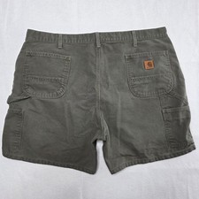 Vintage Carhartt B25 MOS Carpenter Shorts Mens Size 44 Moss Original Fit