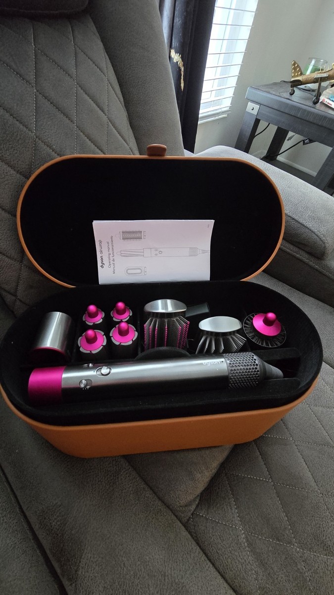 Dyson Airwrap Complete Styler Nickel/Fuchsia with Attachments and