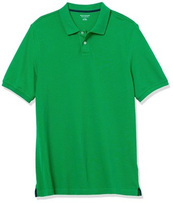 Herren Poloshirt XL Grün Baumwollpiqué von Amazon Essentials normale Passform