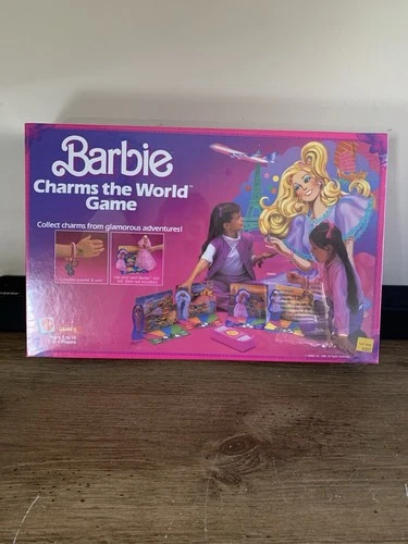 Vintage Barbie Charms The World Board Game 1985 Mattel Bracelets New