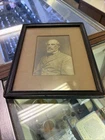 Civil War 19th Century Robert E Lee Portrait In Frame