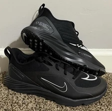 Nike Alpha Huarache 8 Pro Turf Lacrosse Cleats Shoes CZ6559-011 Men's Size 8 NEW
