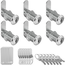 Cabinet Locks with Keys 1-1/2 Long Cam Lock Keyed Alike Secure Files Drawe