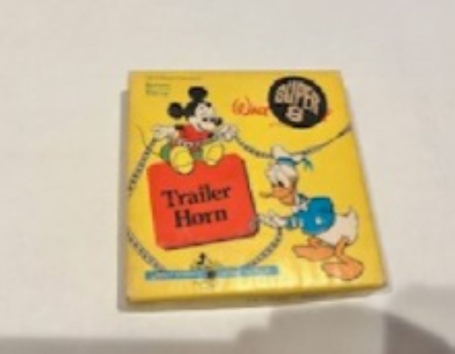Vintage 1950s Walt Disney Silent 8mm  Film "Trailer Horn"  B & W #1418
