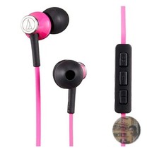 Audio-Technica ATH-CK330i PK Pink In-Ear Earphones with Mic for iPhone/iPad