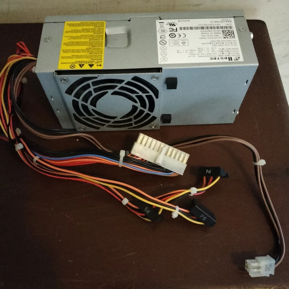 NETZTEIL FÜR DELL INSPIRON 530 GRAU BESTEC TFX0250AWWA 250W GETESTET - Bild 2 von 4