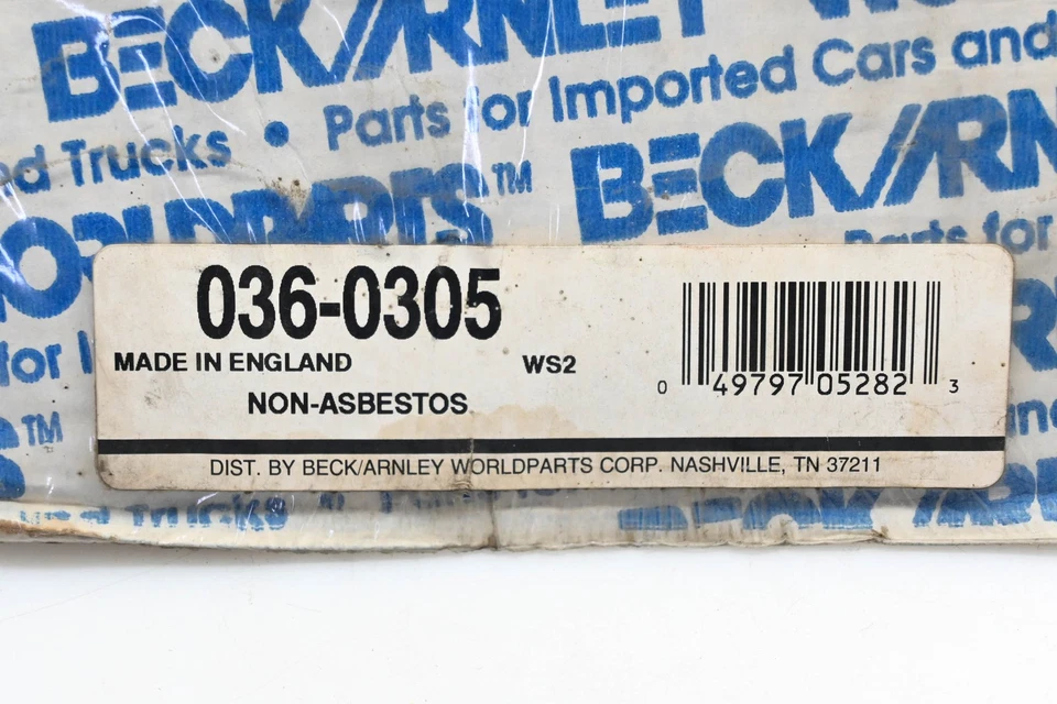 Beck/Arnley 036-0305 Jaguar Valve Cover Gasket NOS - Image 3 of 3
