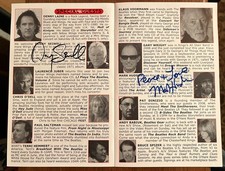 DENNY SEIWELL of WINGS signed BEATLES Convention Booklet w/ MARK HUDSON