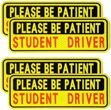 4 PCS Student Driver Magnet Reflective Bumper