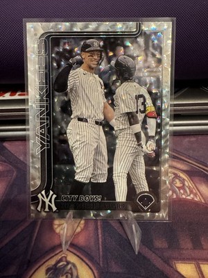 Topps 2025 Update US85 Veteran Combos Judge Chisholm Yankees Silver Foilboard
