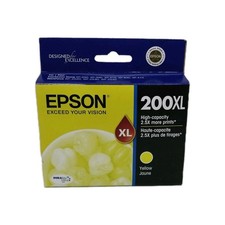 New Genuine Epson 200XL Yellow Ink Cartridge, T200XL420 Date Feb 2015