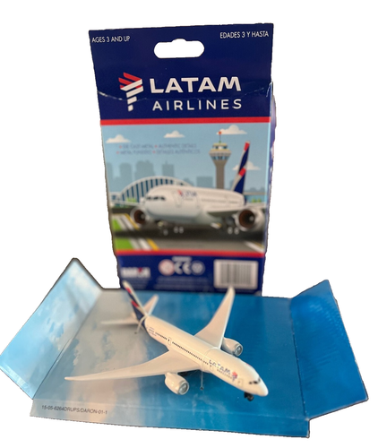 Daron Latam Single Druckguss Spielzeug Flugzeug weiß #RT0074 Neu im Karton