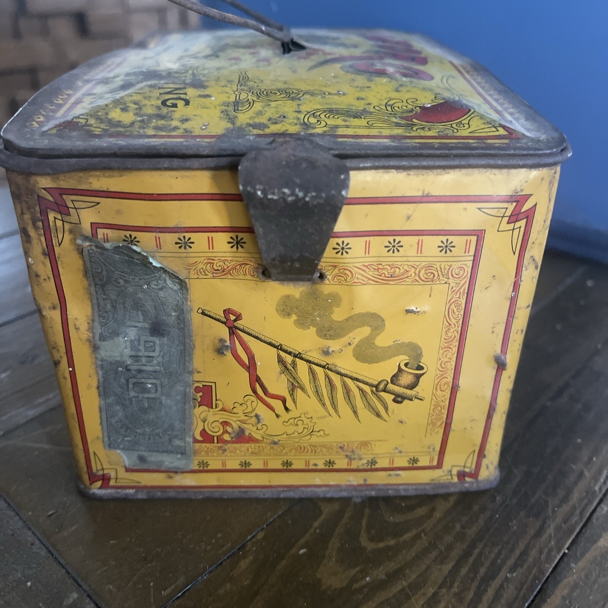 Pedro Cut Plug Smoking Tobacco Tin lunch box