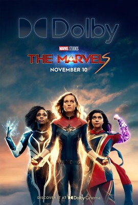 2023 The Marvels Movie Poster 11X17 Captain Marvel Ms Marvel