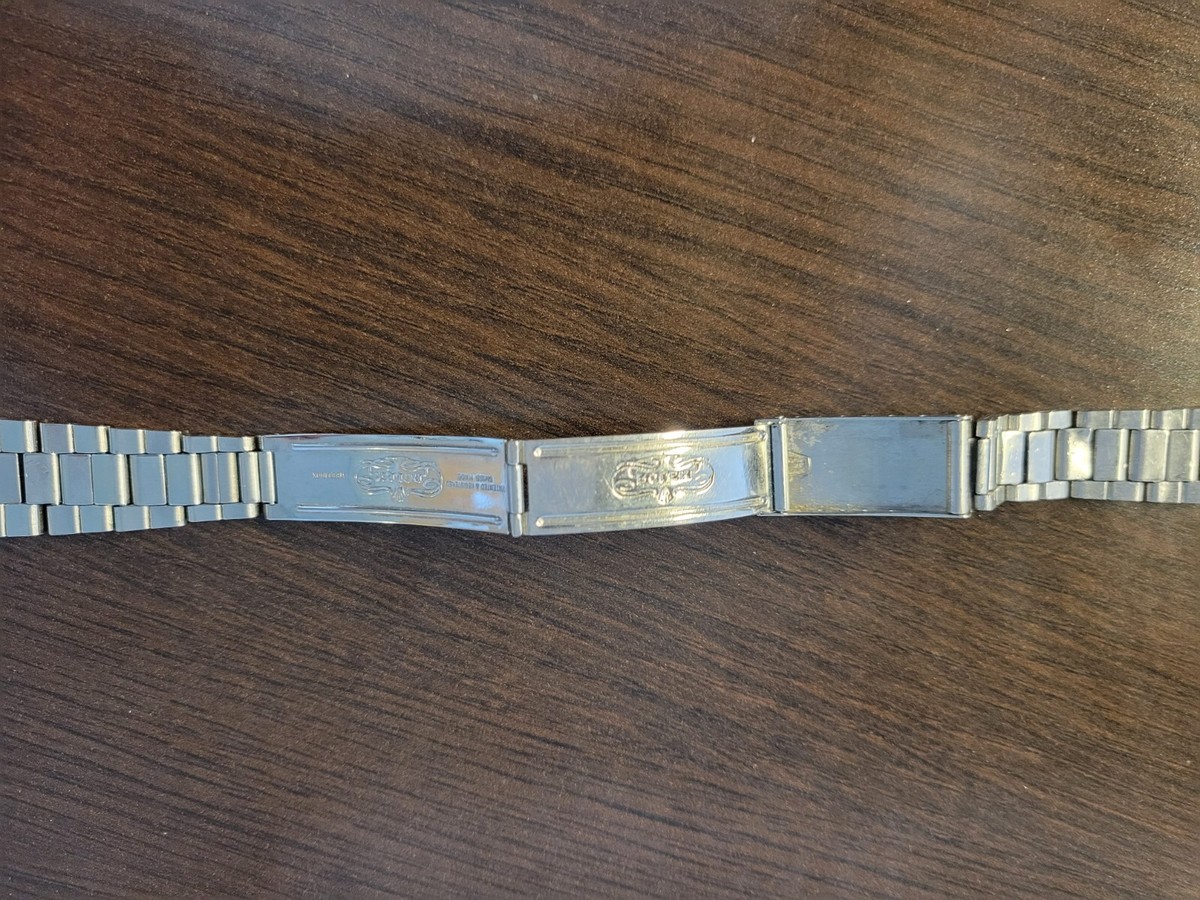 Vintage 1960s Rolex Steel Folded Link 19mm 7835 Bracelet With 357