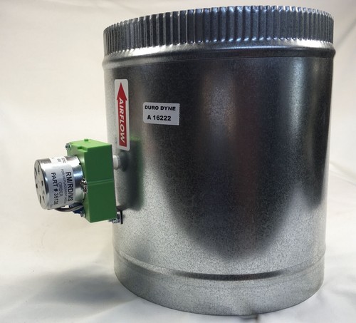 Durozone 8" DRD RD-08 runder HVAC motorisierter Luftdämpfer Dämpfer 3 Draht 24 V AC - Bild 9 von 18