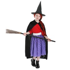 GIRLS WORLD BOOK DAY WITCH ON THE BROOM COSTUME WORLD BOOK DAY FANCY DRESS ROOM