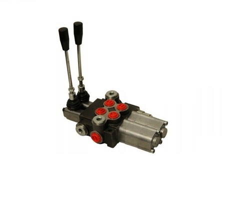 Válvula hidráulica válvula de control manual monobloque 2 compartimentos 2x POSICIÓN DE FLOTACIÓN DW 40l/min - Imagen 6 de 8