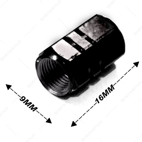 4PC BLACK Aluminum Tire/Rim Valve Stem/Wheel Dust Cover Caps US Stock - Picture 3 of 11