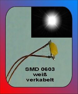 50 x SMD LED Bauart 1206 weiss white