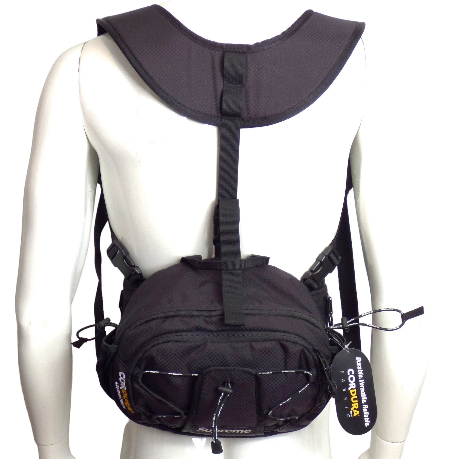SUPREME x CORDURA   Sac taille harnais noir 2022 neuf avec étiquette