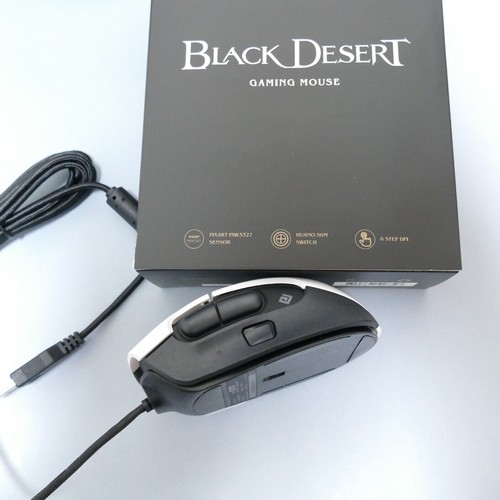 ABKO Black Dessert Edition CM400 Gaming Mouse White Back Color 6200 DPI - Picture 17 of 18