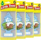 LITTLE Air Summer Linen Car Air Freshener ,Hanging Tree (Pack of 24)