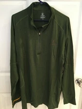 MENS XL Embroidered Green  LEUPOLD 1/2 Zip Baselayer -WW ship- Birthday