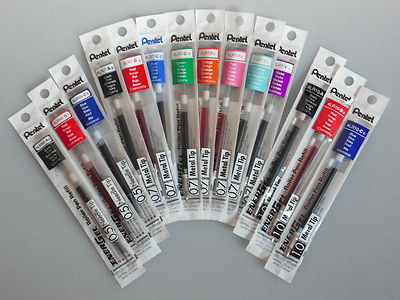 Pentel EnerGel Liquid Gelminen LRN5/ LR7/ LR10 ab 2 Stk.alle Farben Ersatzminen 