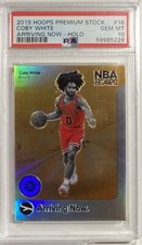 2019 Hoops Premium Stock Coby White Arriving Now Holo PSA 10
