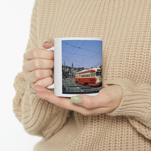 Ceramic Mug 11oz -- San Francisco Muni PCC 1062 at Market & Castro - Picture 11 of 13
