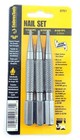 Enderes Tool 3pc Nail Set MADE IN USA High Carbon Steel 1/32, 2/32, 3/32" PT Cut
