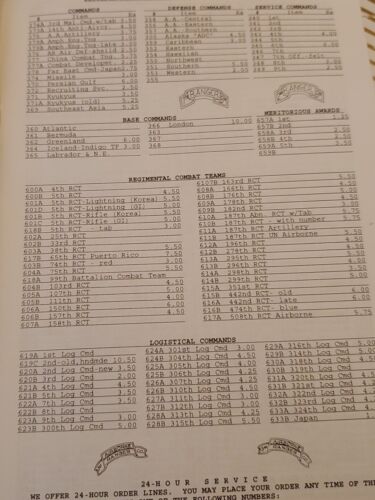 1980s H J Saunders US Military Insignia Catalog Florida RARE Over 55 Pages! - Picture 4 of 8