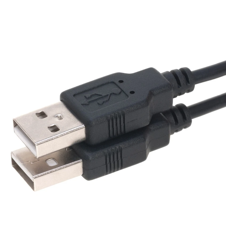 2-Pack – 15FT USB 2.0 Cable A-Male/A-Male High-Speed Data Transfer/Charging Cord - Image 4 of 4