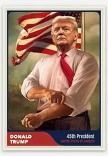 Donald Trump 45th U.S President Nice Job Joe Old Gum Trading Card!