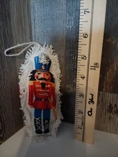TWO'S COMPANY Embroidery NUTCRACKER Soldier  Christmas Ornament 