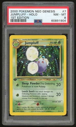 Jumpluff (1st Edition) graded PSA 8 for sale on eBay