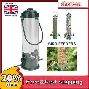 Durable Hanging Wild Birds Feeder Seed Container Hanger Garden