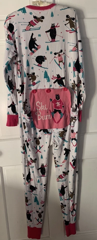 Traje Little Blue House by Hatley Union PJs ESQUÍ VAGABUNDO Oso Alce Mujeres M Foto 3 de 4