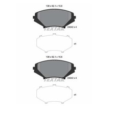 2x Textar 2404201 Bremsbelagsatz Scheibenbremse Vorne für Mazda RX-8 FE SE