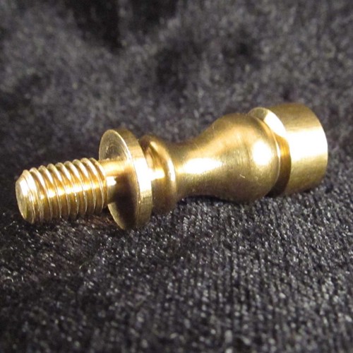 LAMP FINIAL / SHADE RISER for old antique lamp 1/4-27 / raiser / 1" extension - Picture 3 of 3