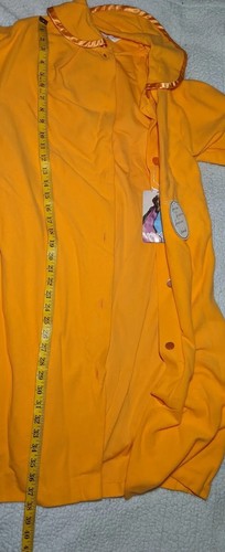 NWT'S 1960'S GAYMODE Bath Robe House Coat Loungewear Orange Granny COTTAGE CORE - Picture 4 of 8