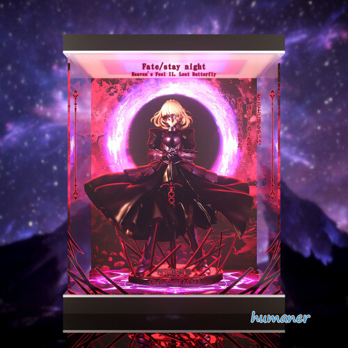 Aniplex 1/7 Fate/Stay Night [Heaven's Feel] Saber Alter Figure Display Box  Light