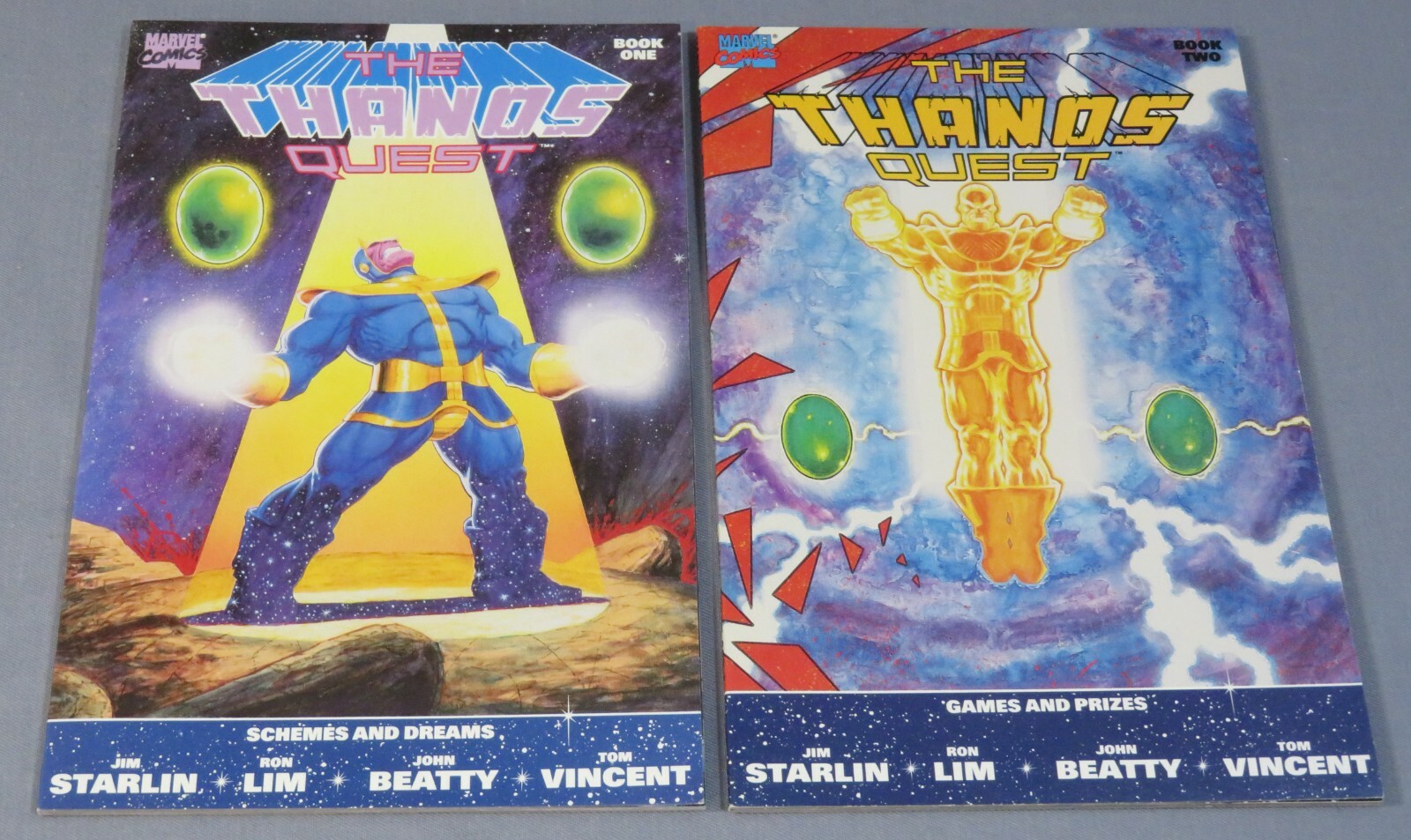 THE THANOS QUEST Book 1 & 2 (Full Run) Marvel Comics 1990 Infinity ...