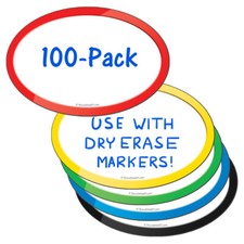 StoreSMART - Smart Magnetic Ovals - 4" X 6" - Variety Pack - 100Pk - SMV4X6VP100