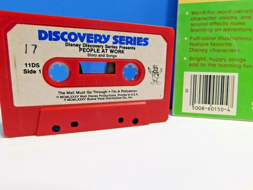 Disney Discovery Series 2 Books & 1 Cassette Tape People At Work, Things That Go - Picture 4 of 10