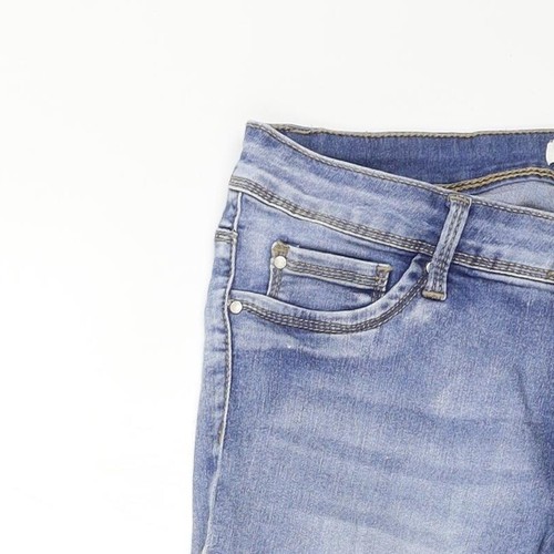 One Love Damenjeans blau Baumwolle Skinny Größe M L29 in normalem Knopf - Bild 3 von 12