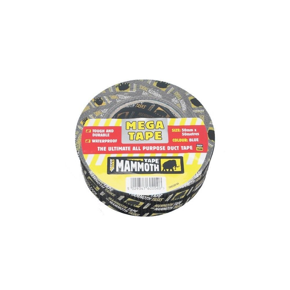 Everbuild Mammoth Mega Tape Waterproof Duct Gaffa Tape 50mm x 50Mtr
