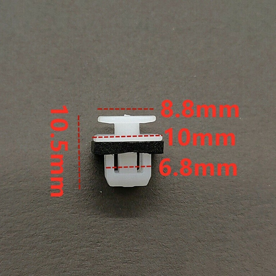 Premium For Honda Car Sill Moulding Clips 10pcs Side Skirt Trim